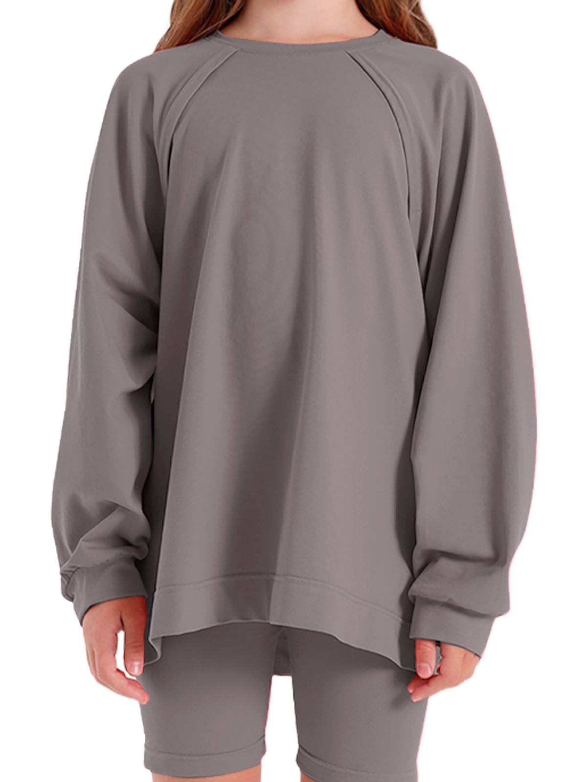 Джемпер для девочки О57282 (серый)