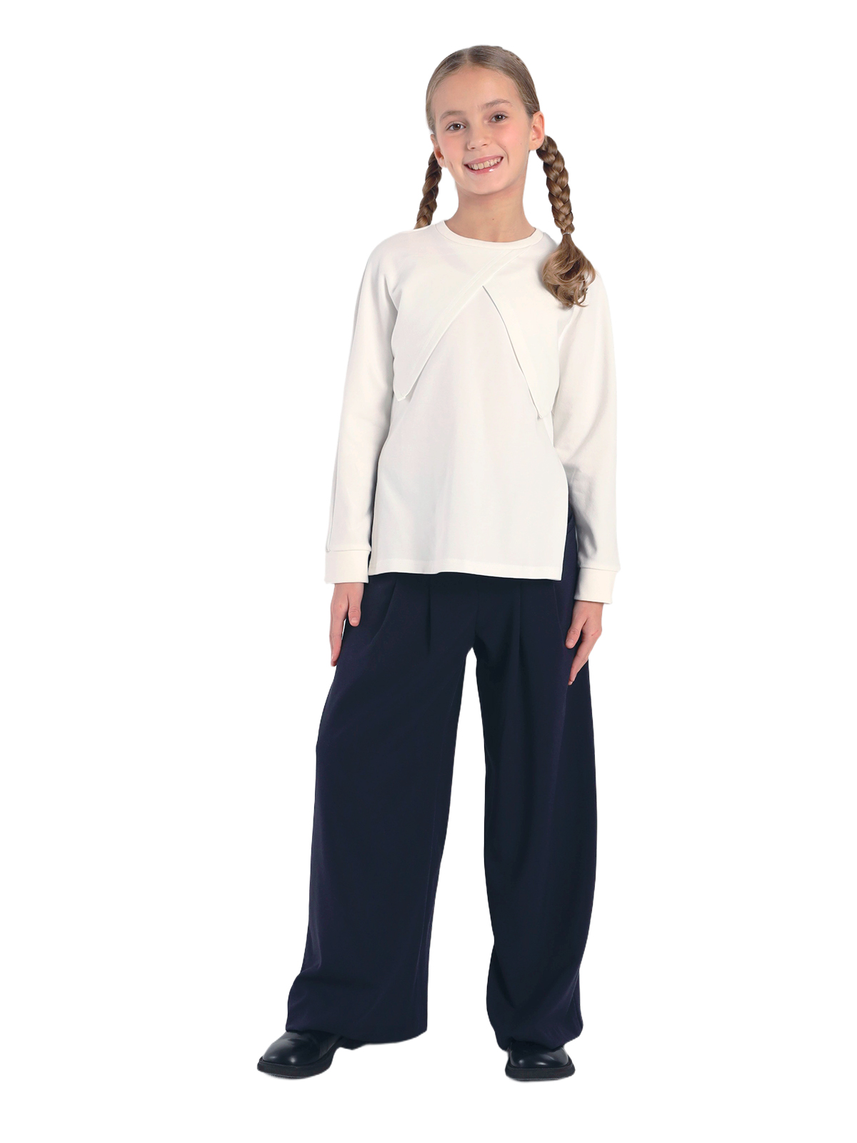 Джемпер для девочки О77001 (белый)