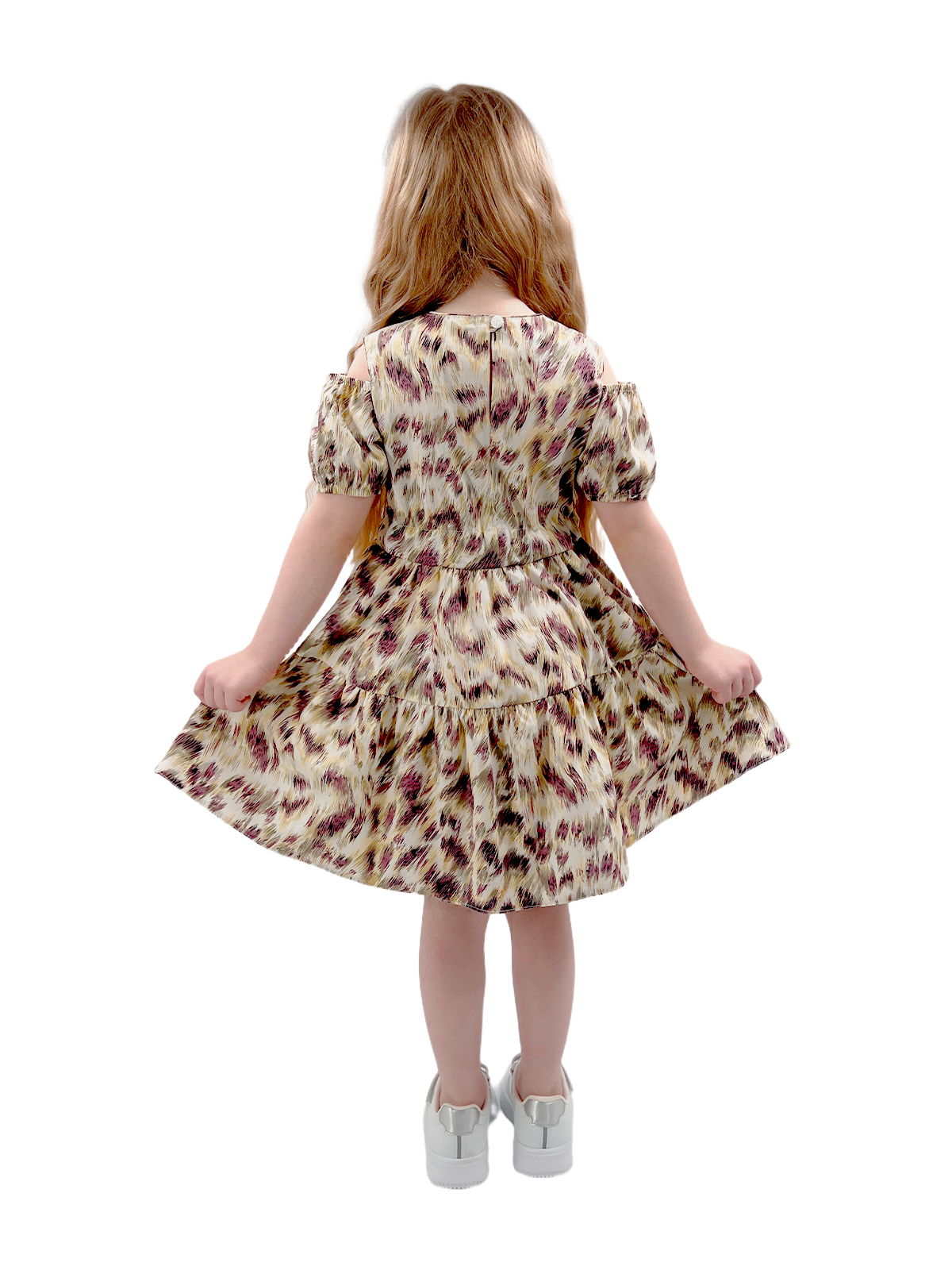 Платье для девочки О54747 (бежевый)