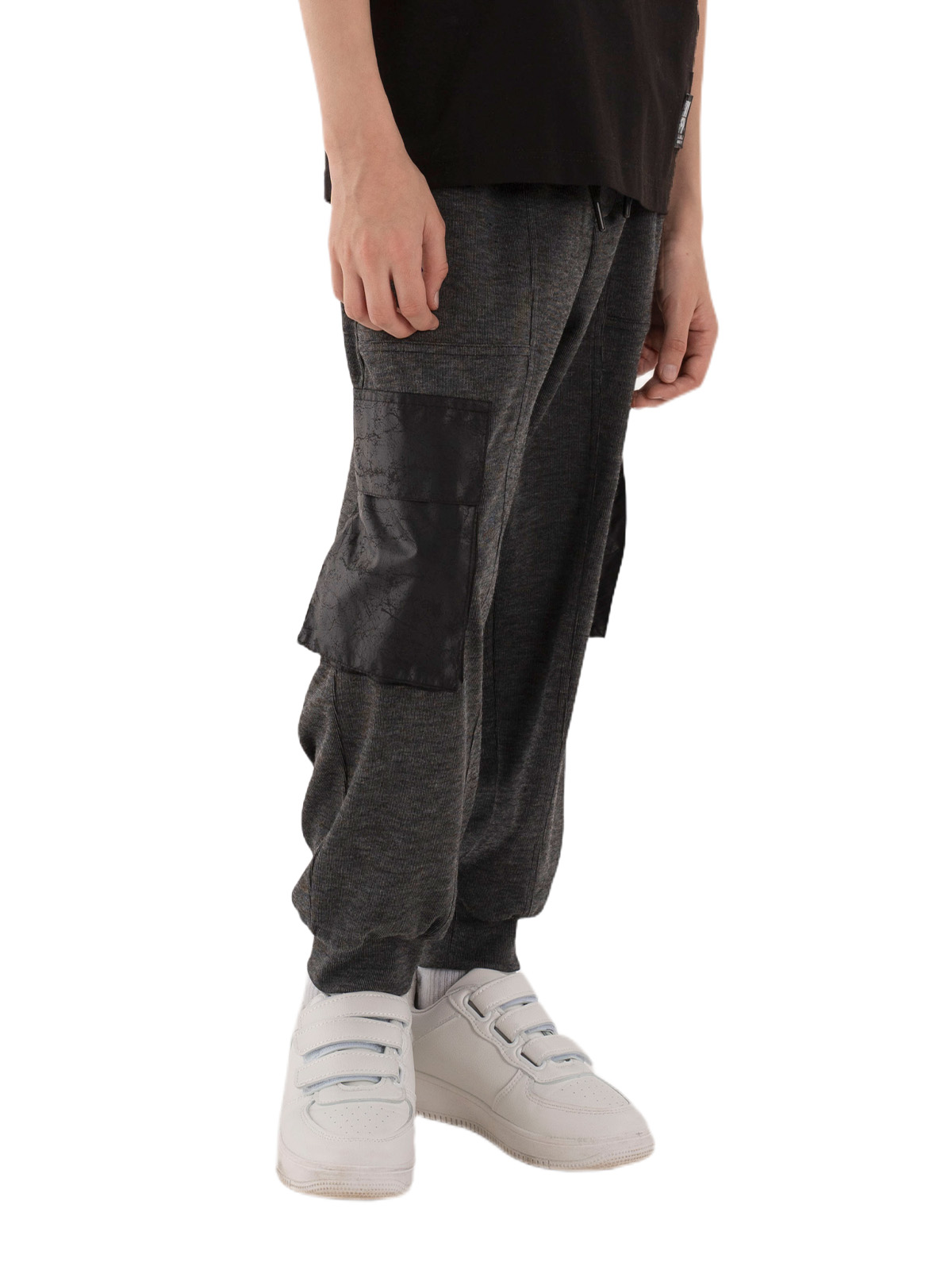 Брюки для мальчика О37164 (черный)