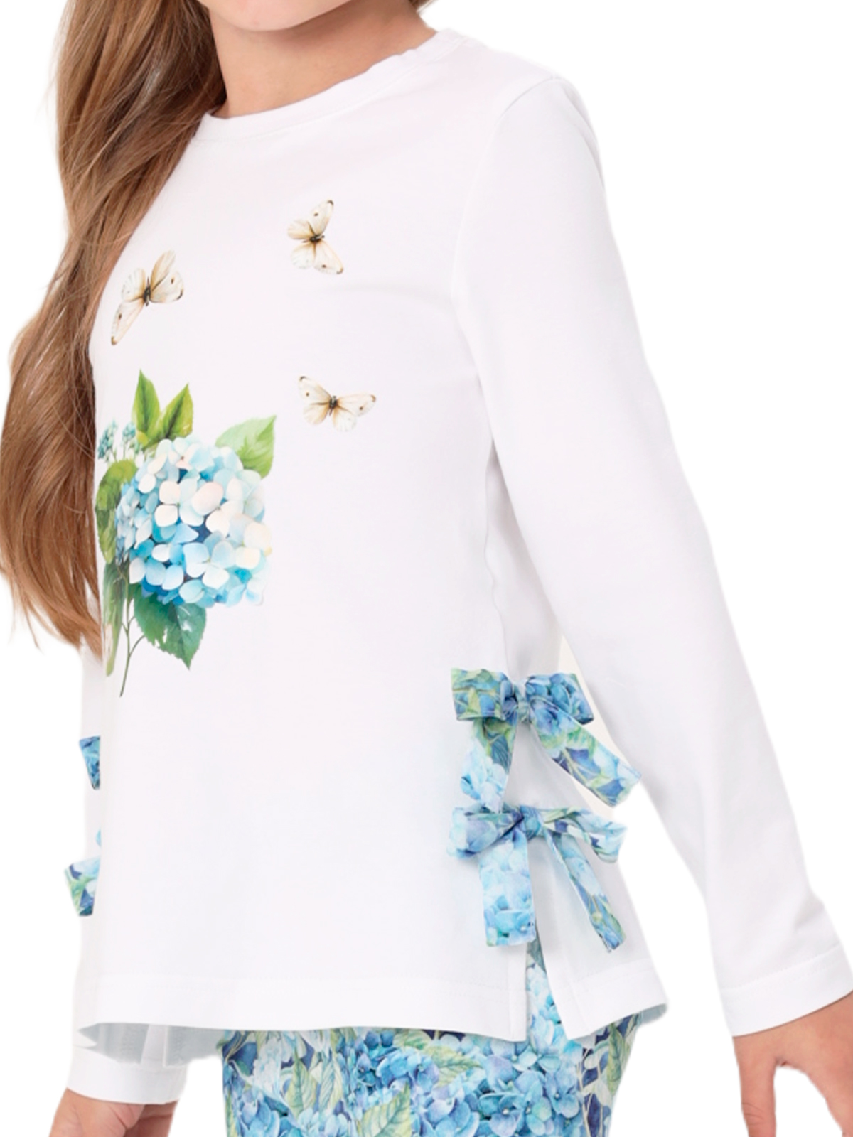 Джемпер для девочки О57302 (белый)