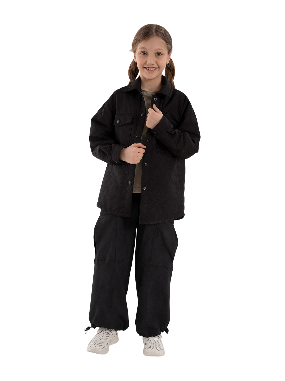 Куртка для девочки О66184 (черный)