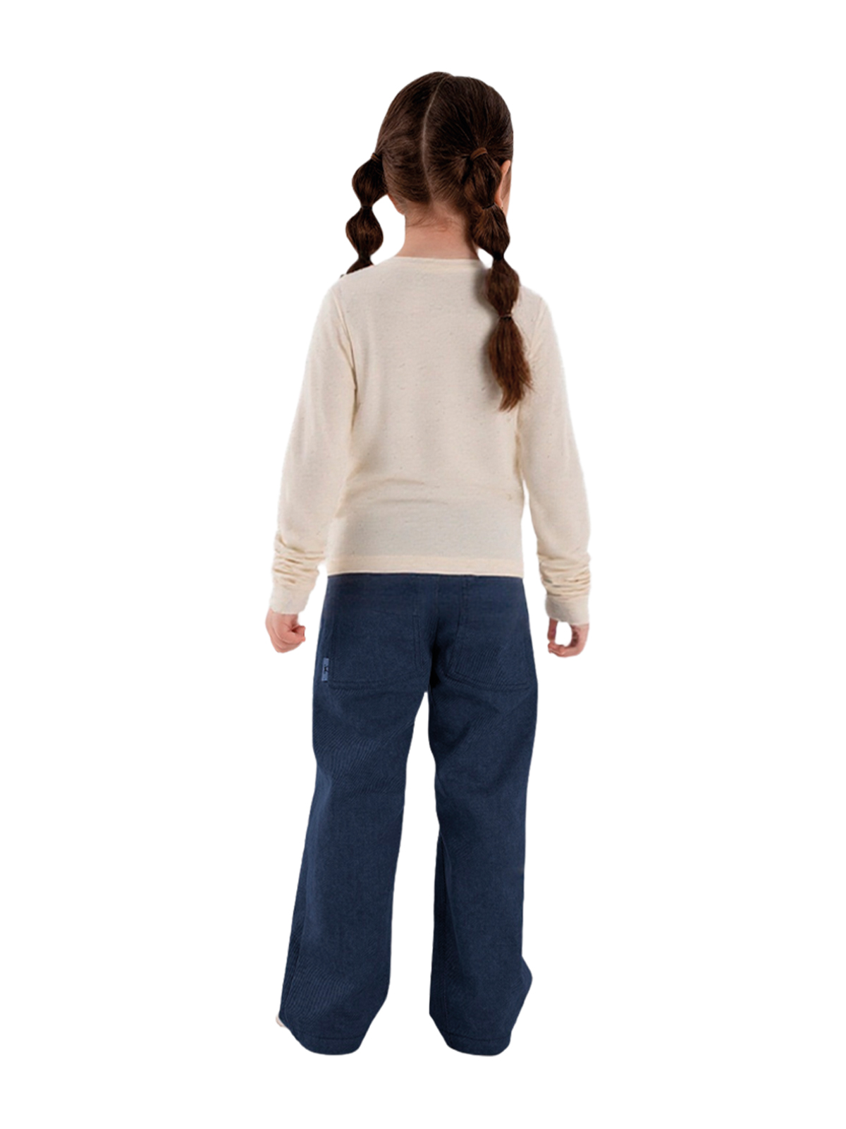 Брюки для девочки О67093 (синий)