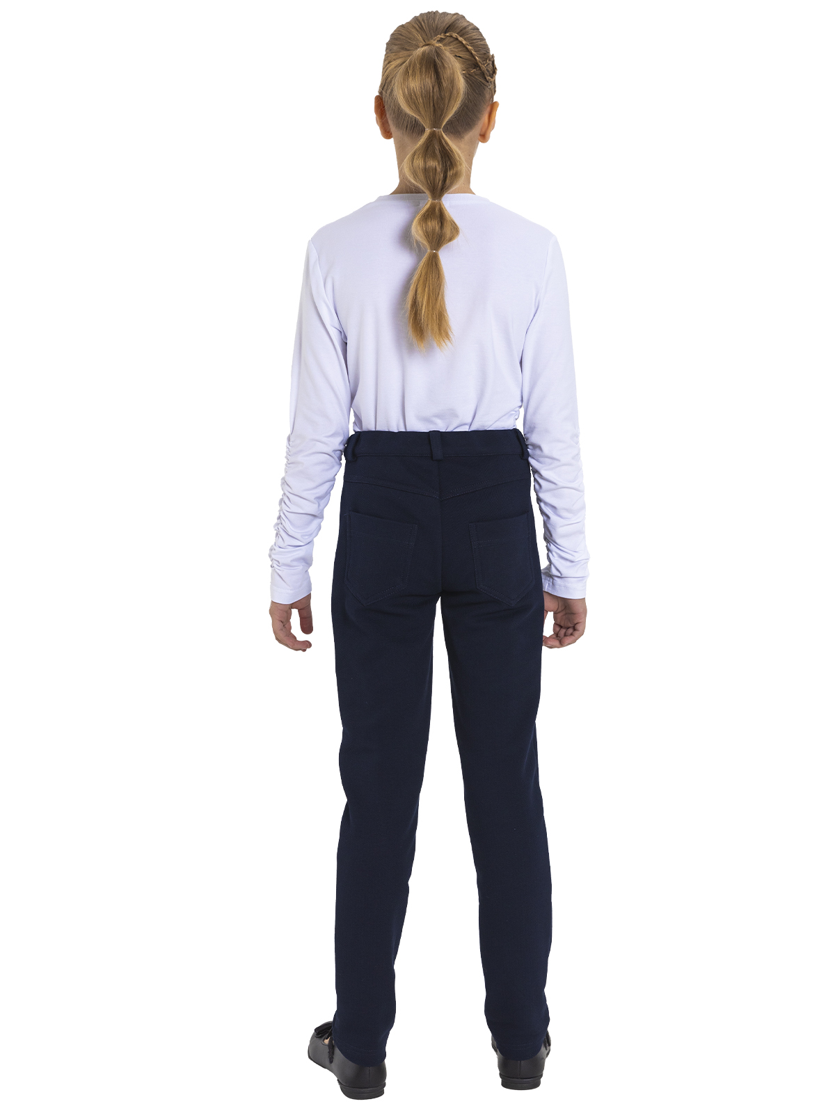 Брюки для девочки О77063 (синий)