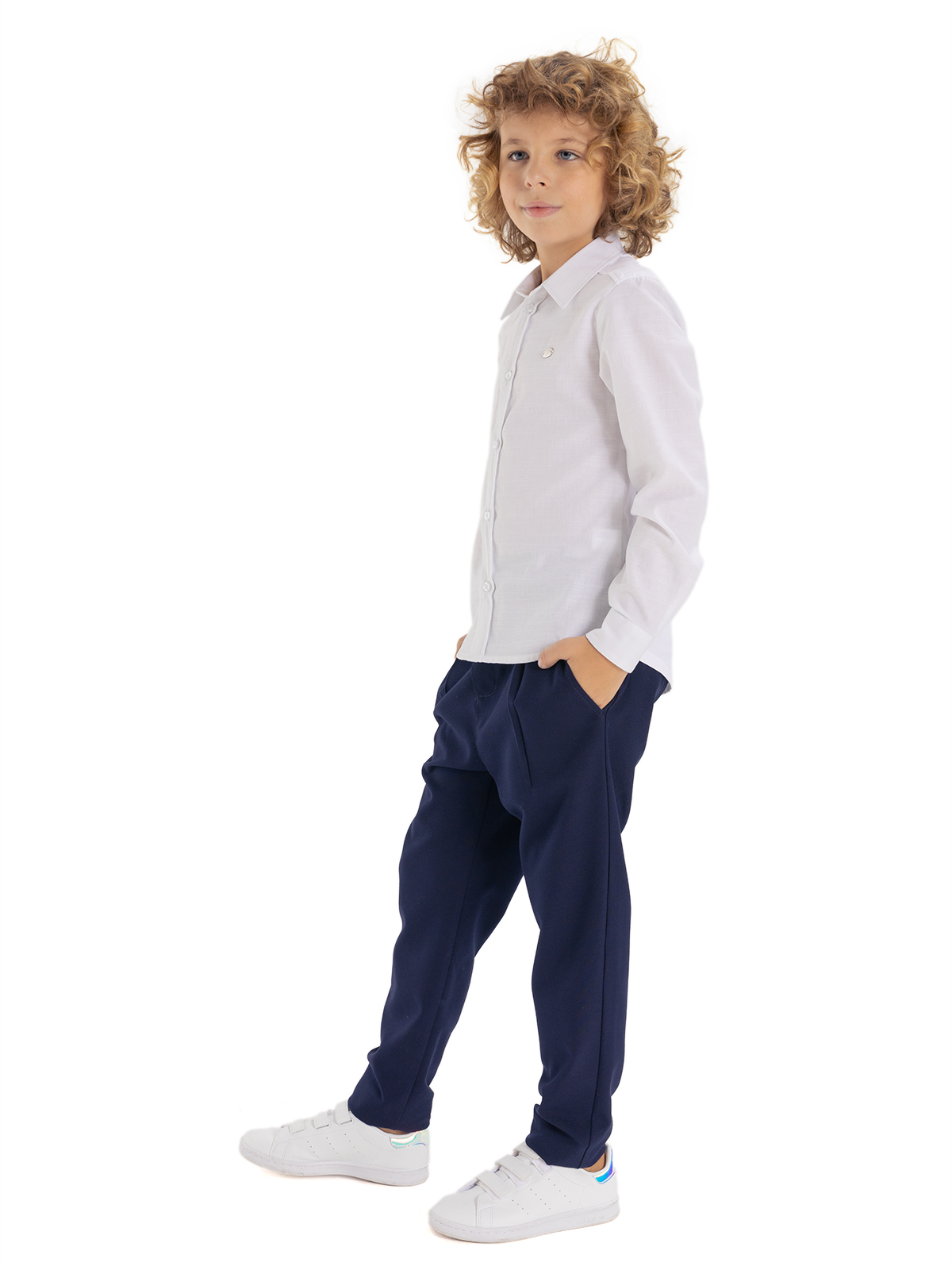 Верхняя сорочка для мальчика О14312 (белый)