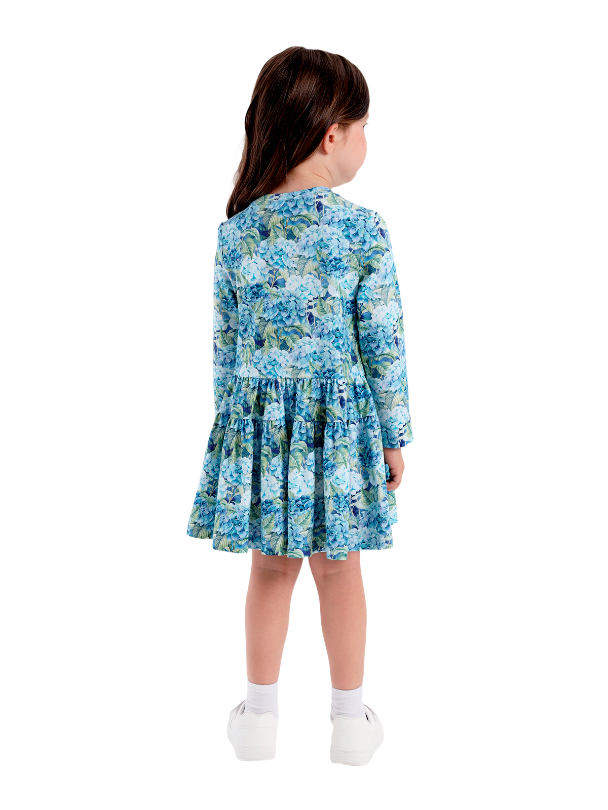 Платье для девочки О57154 (голубой)