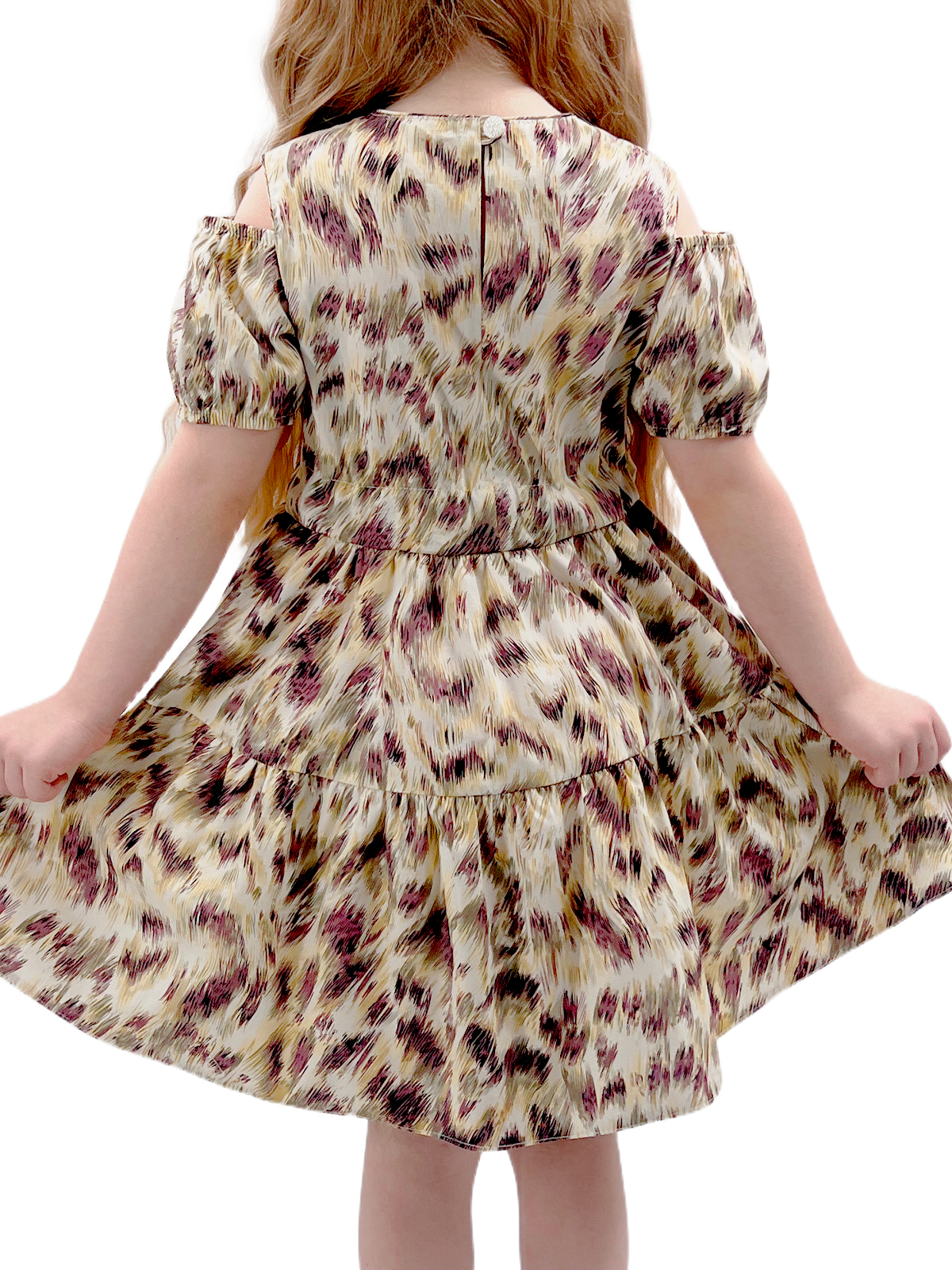 Платье для девочки О54747 (бежевый)