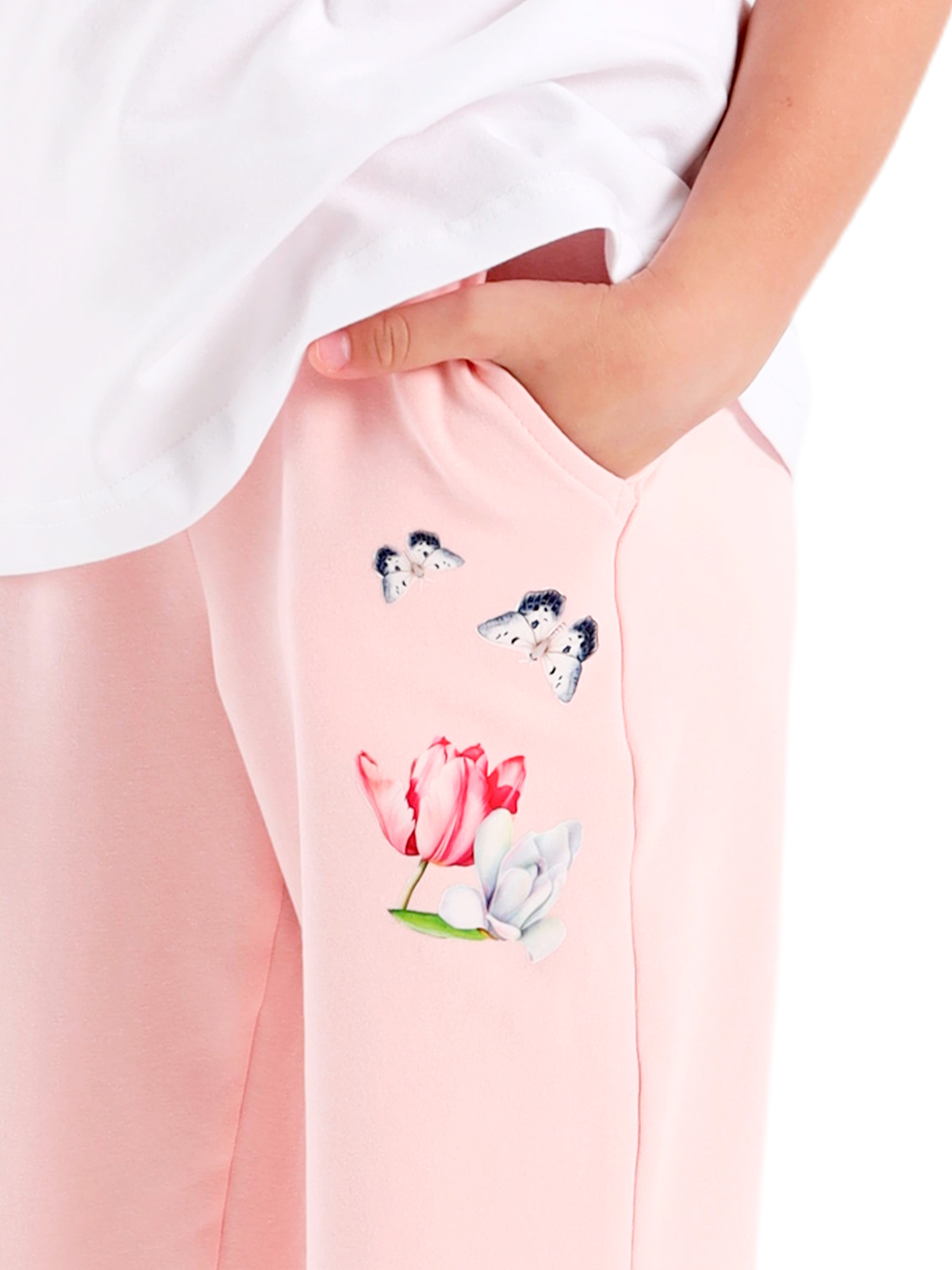 Брюки для девочки О57243 (розовый)