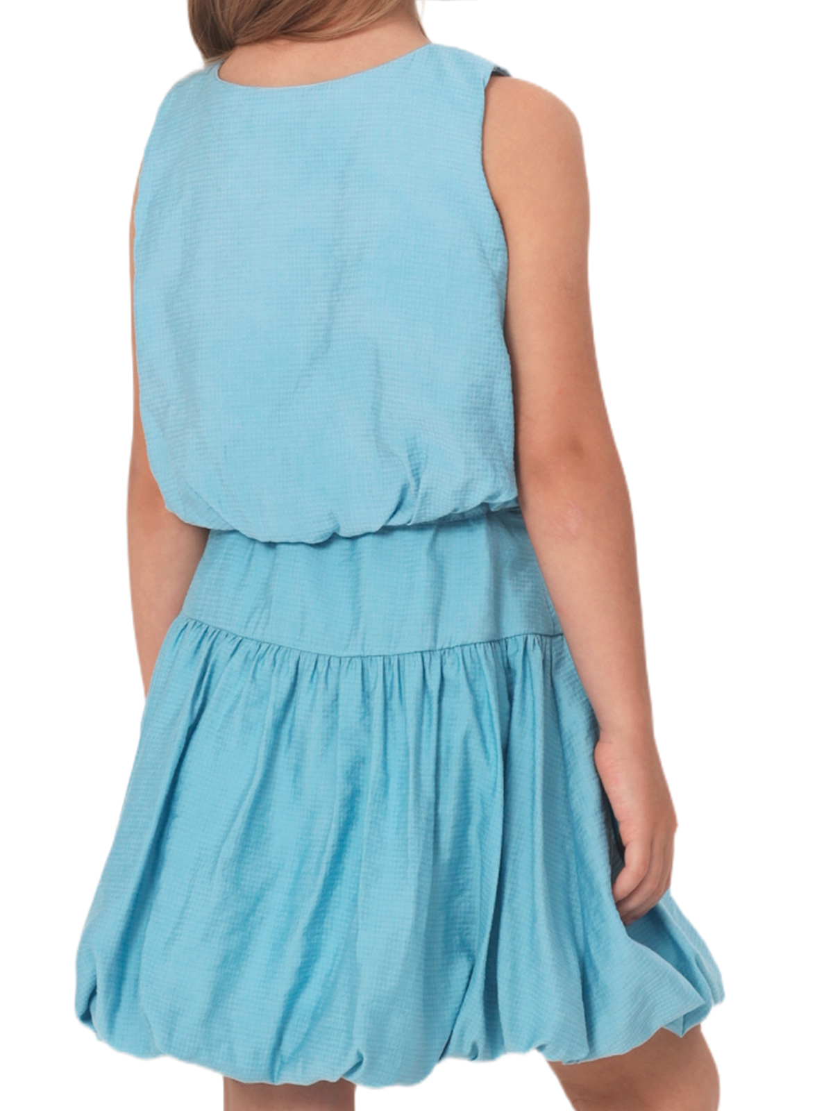 Комп.:блузка,юбка для девочки О57227 (бирюзовый)