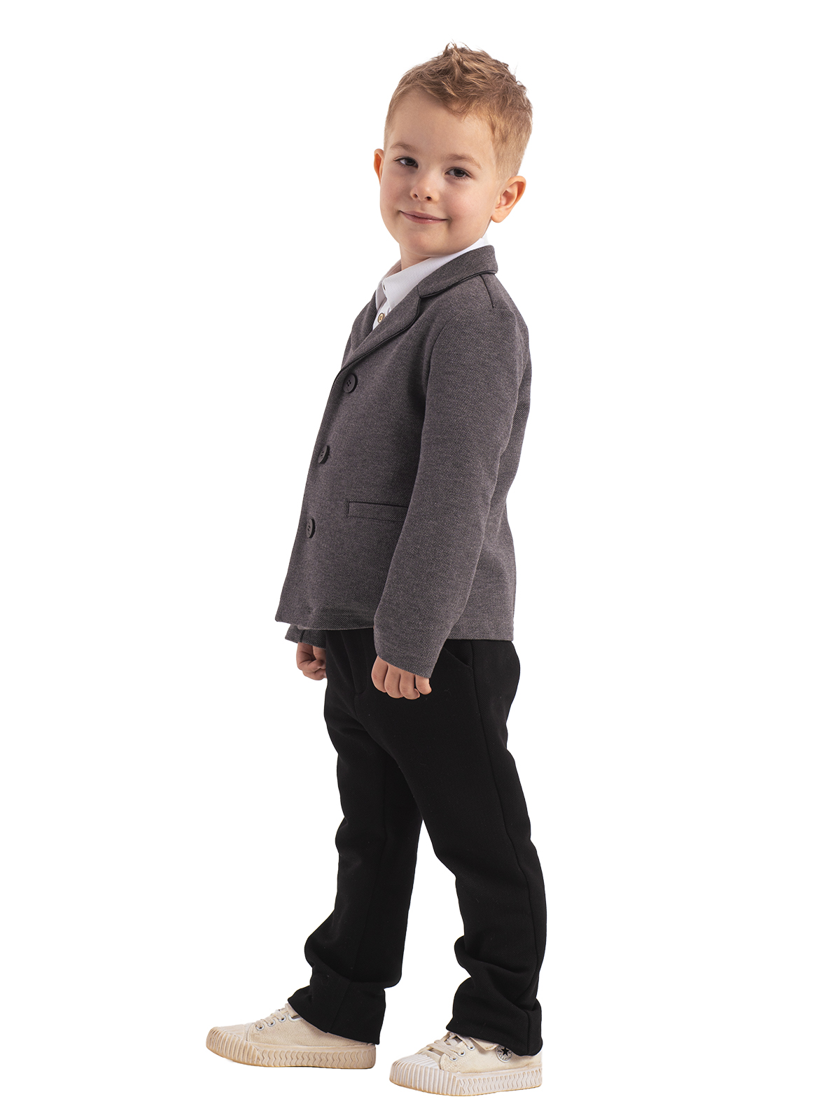 Жакет для мальчика О26289 (черный)