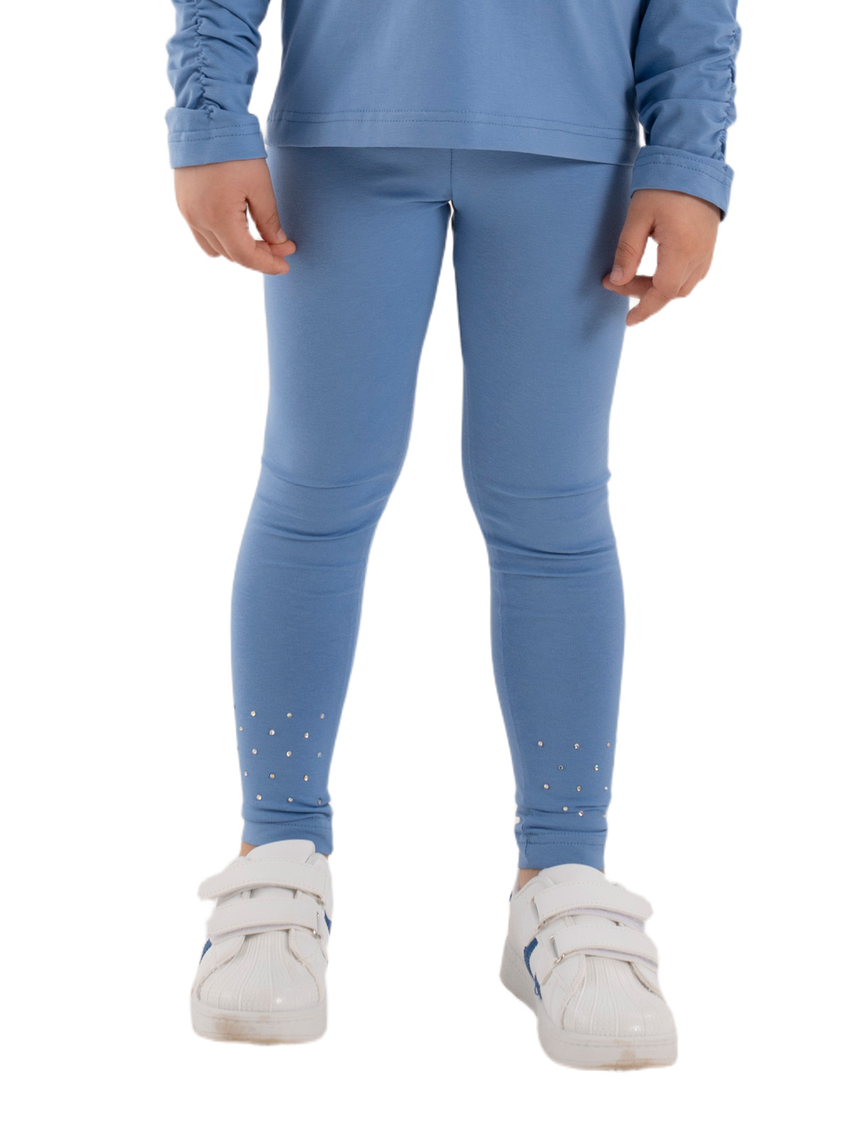 Брюки для девочки О67158 (синий)