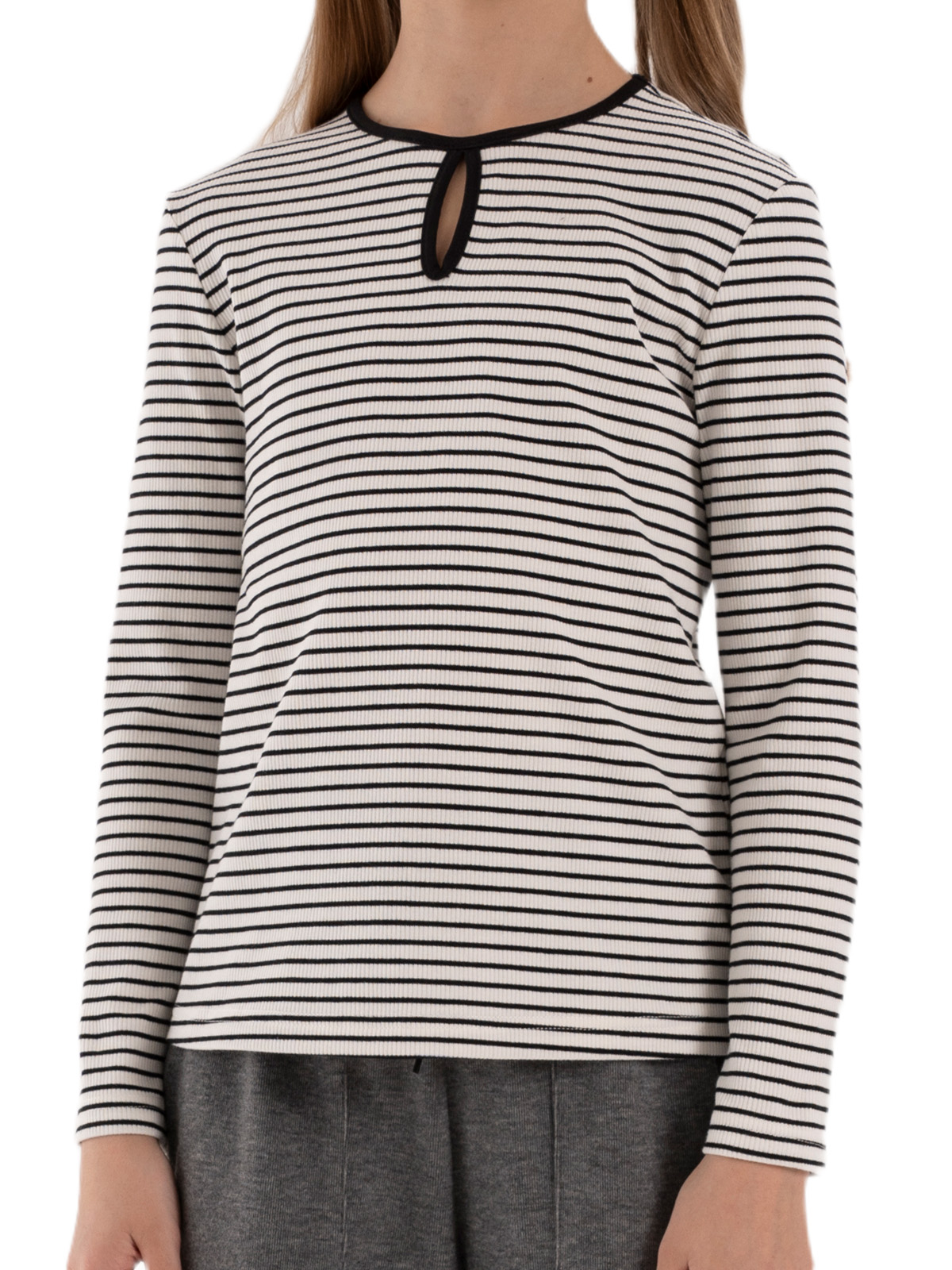 Джемпер для девочки О67082 (белый-черный)