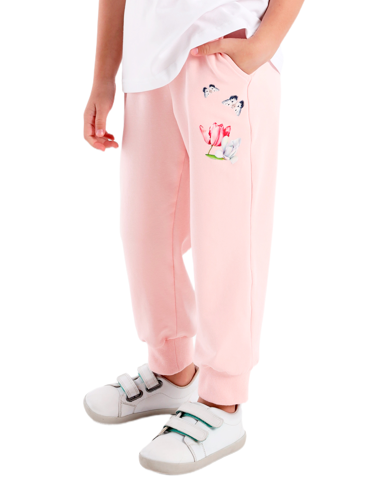 Брюки для девочки О57243 (розовый)