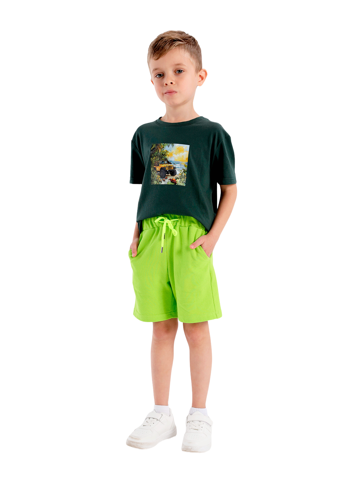 Шорты для мальчика О46968 (лайм)