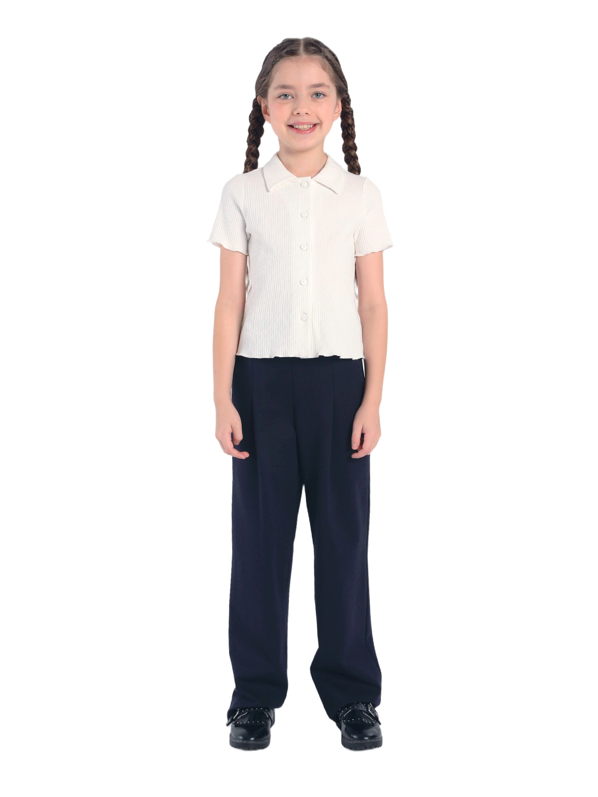 Блузка для девочки О76979 (белый)