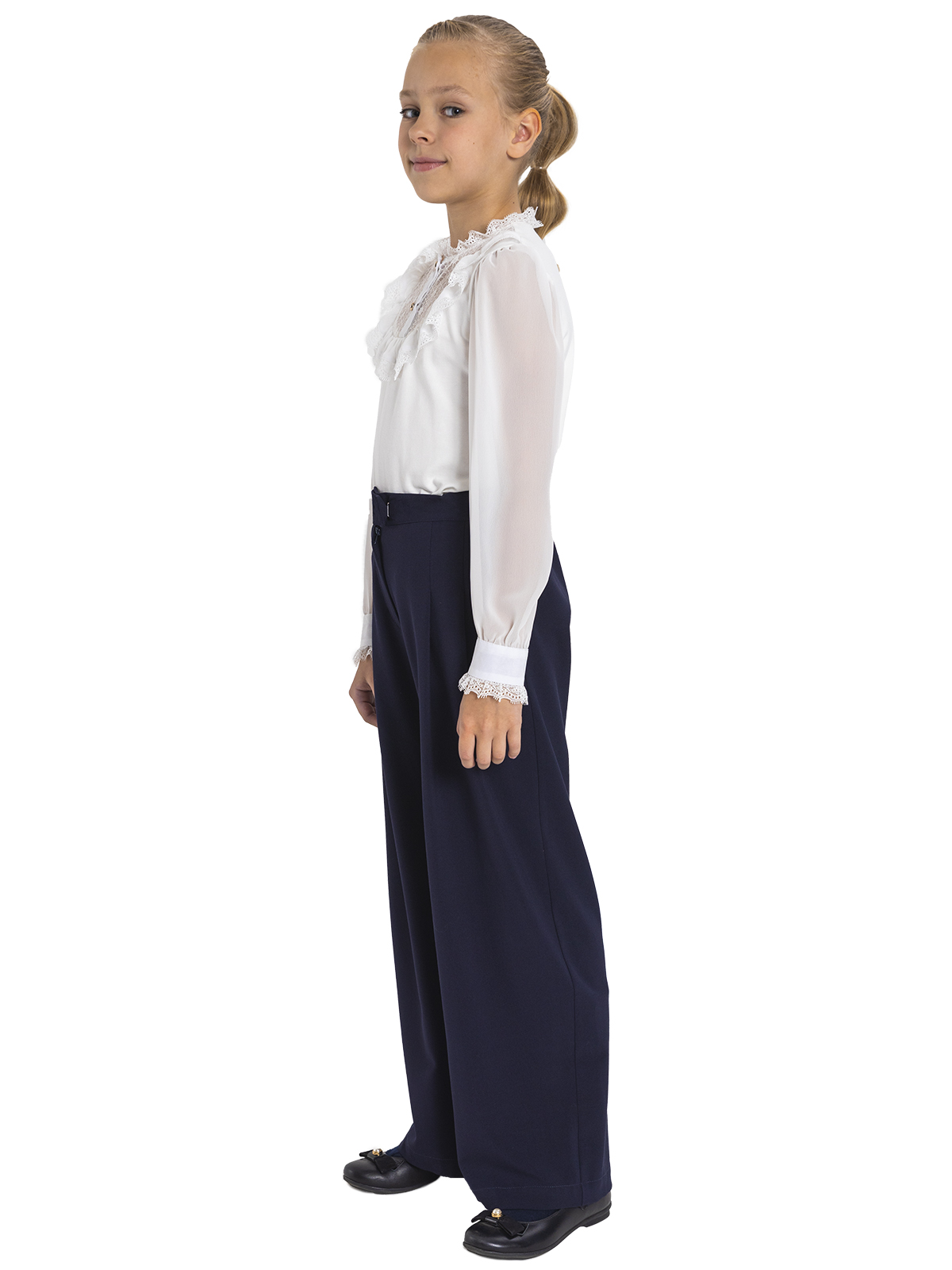 Брюки для девочки О76974 (синий)