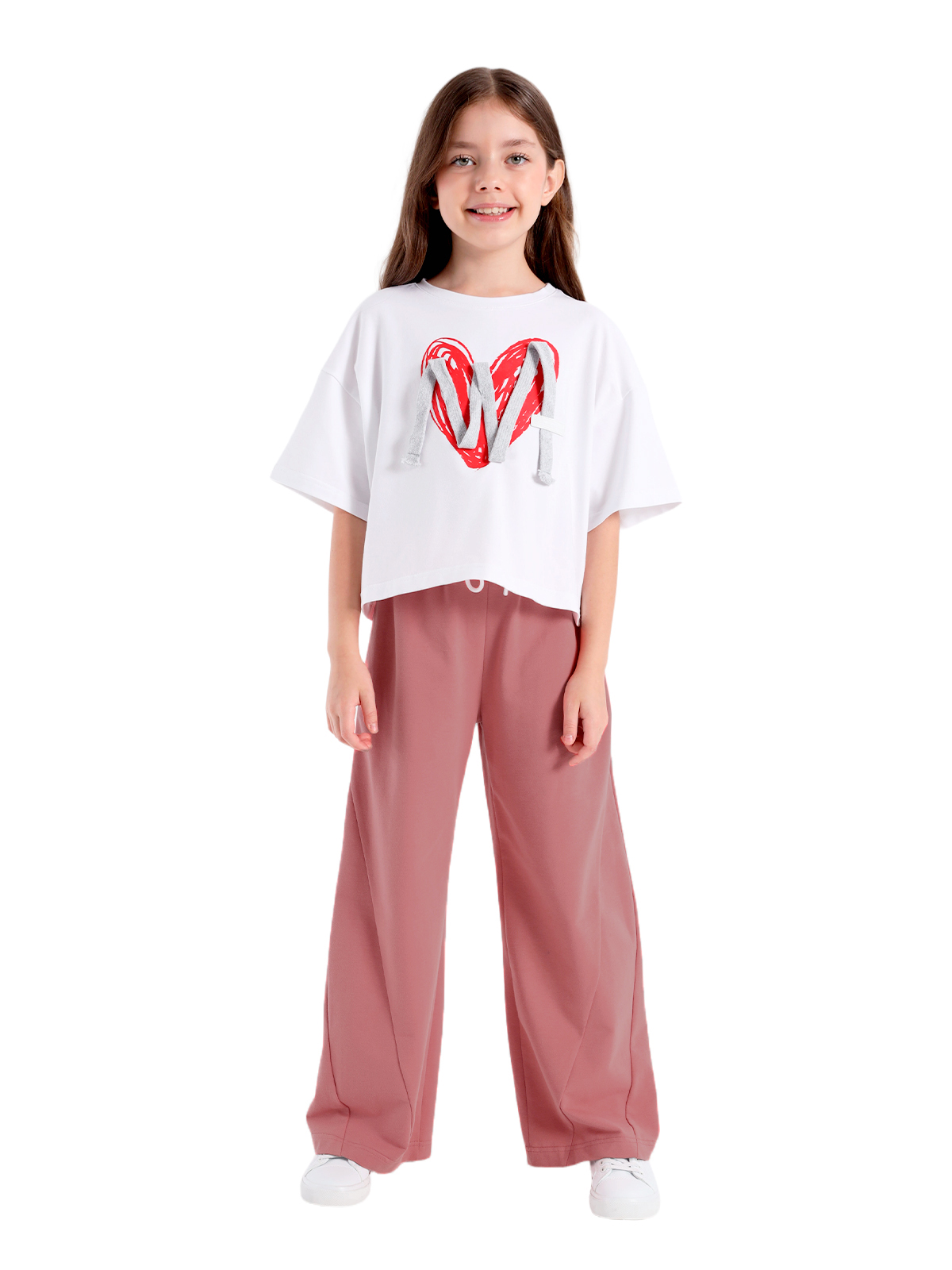 О57285 Джемпер дев. 128-64 белый 