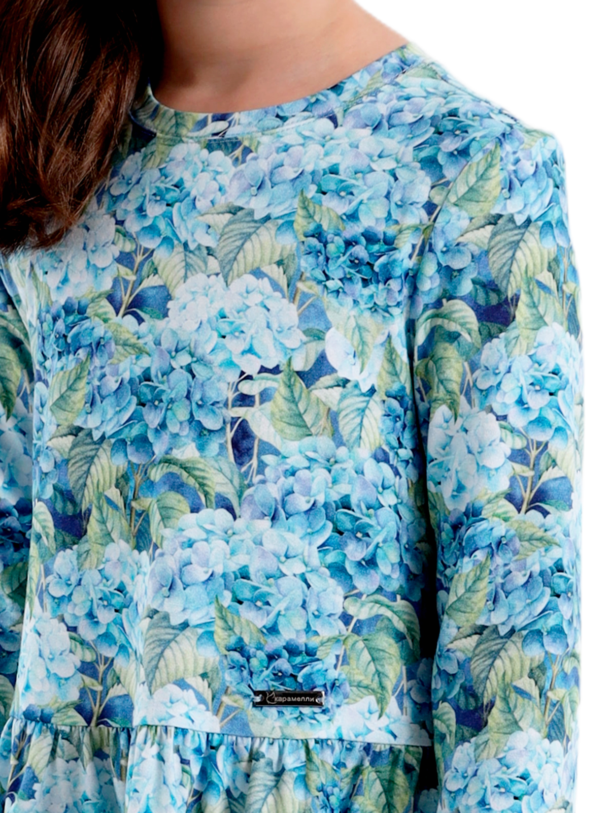 Платье для девочки О57154 (голубой)