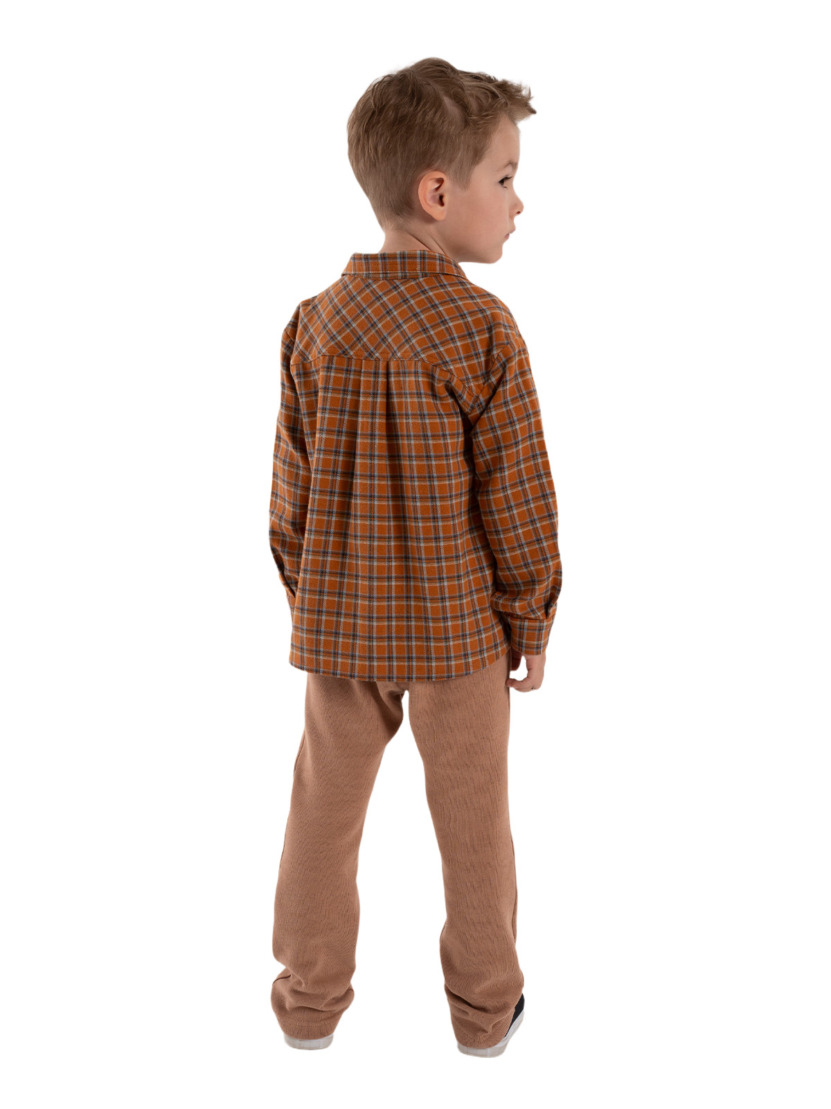 Брюки для мальчика О37129 (коричневый)