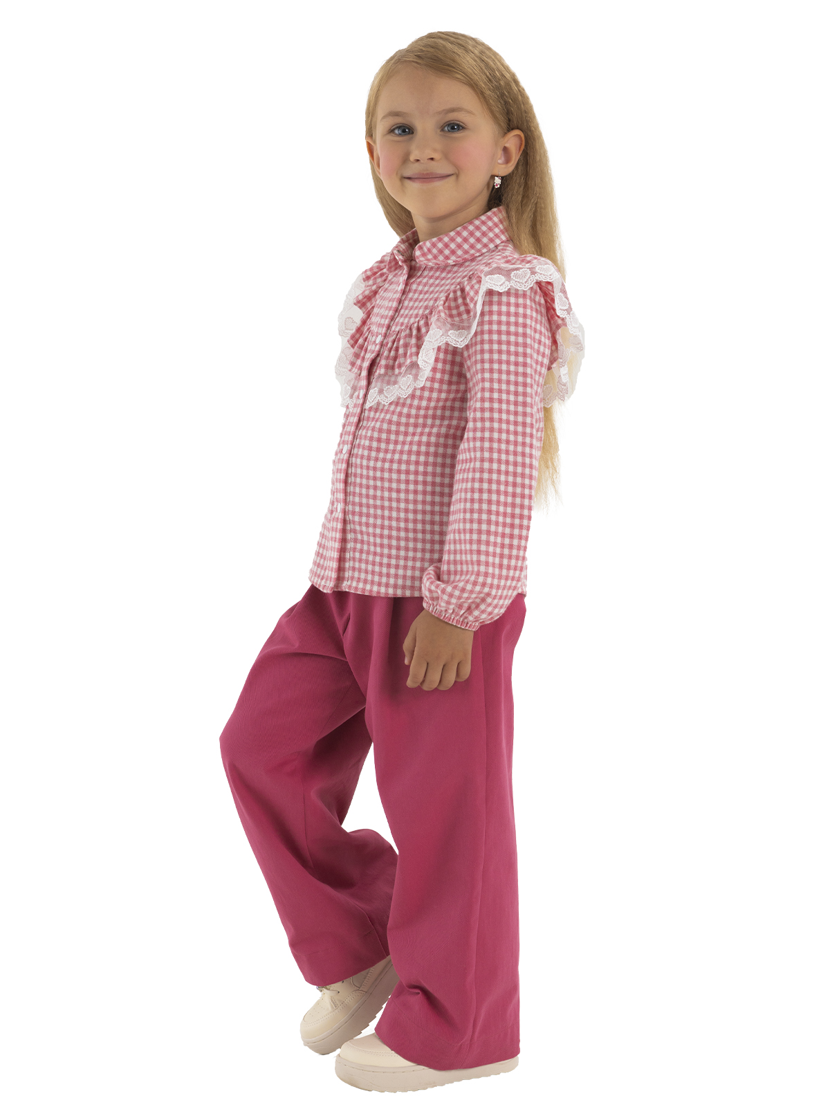 Брюки для девочки О56806 (розовый)