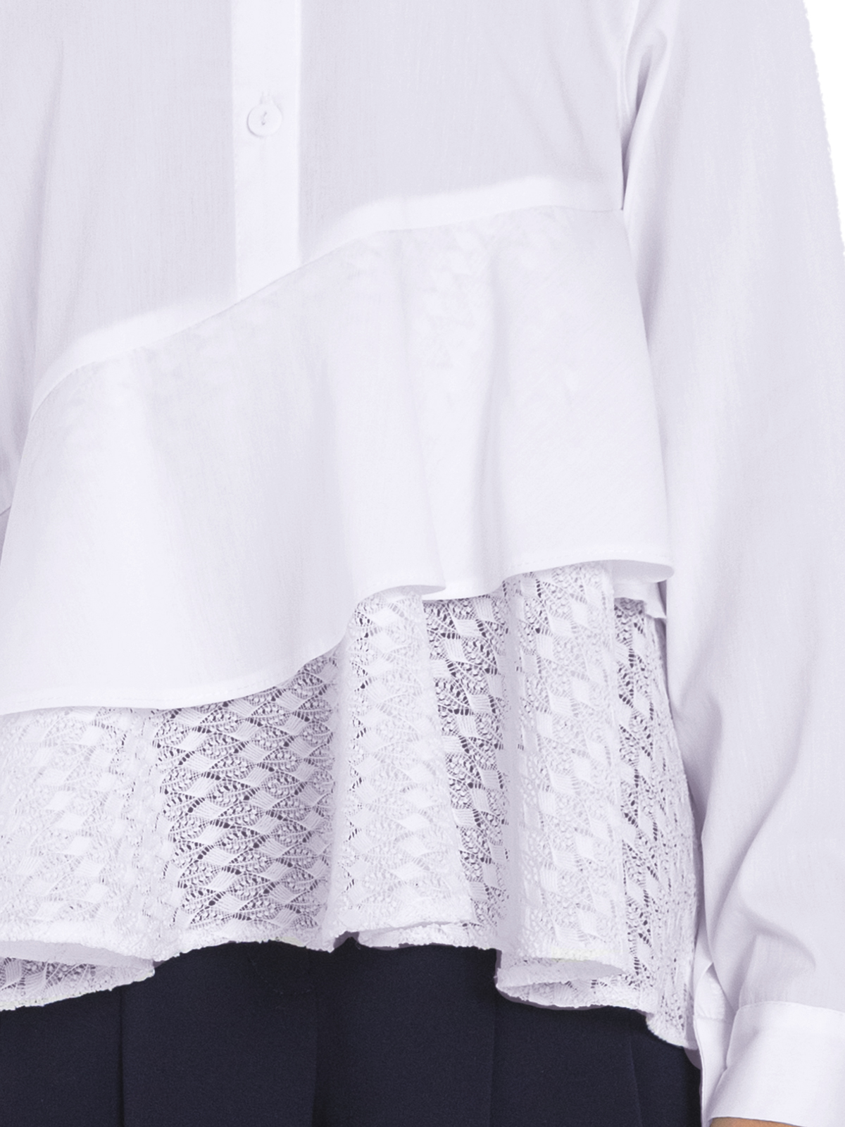 Блузка для девочки О76986 (белый)