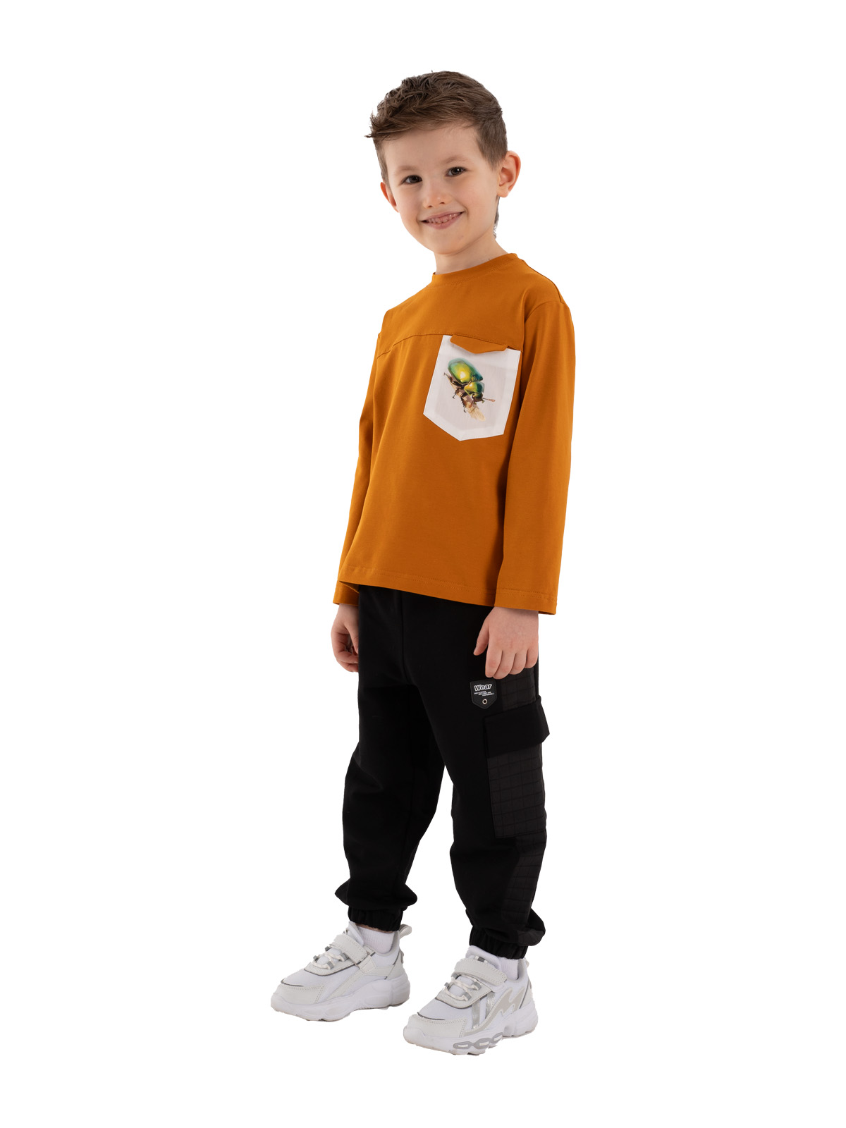 Джемпер для мальчика О37178 (коричневый)