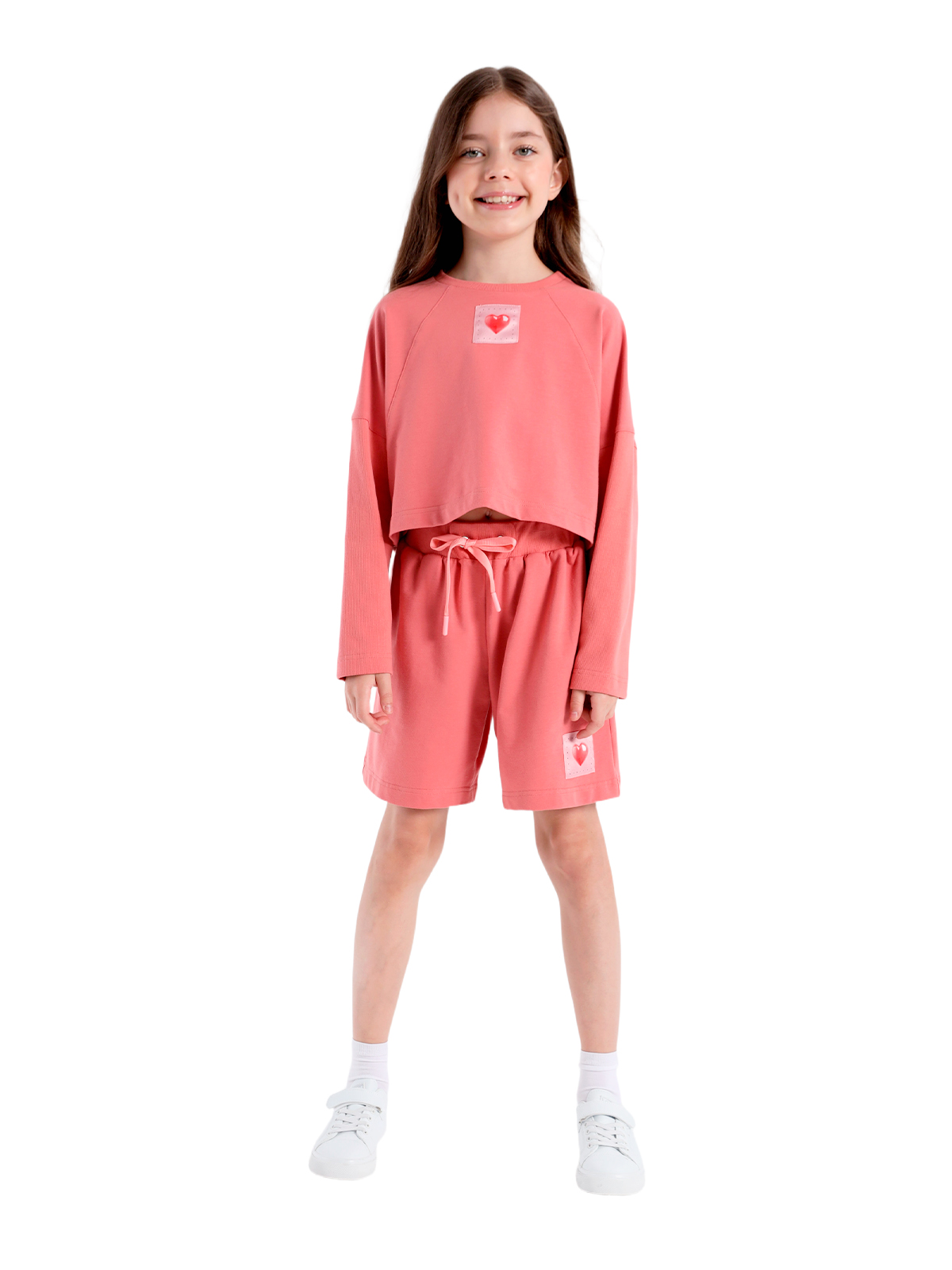 Шорты для девочки О57275 (красный)