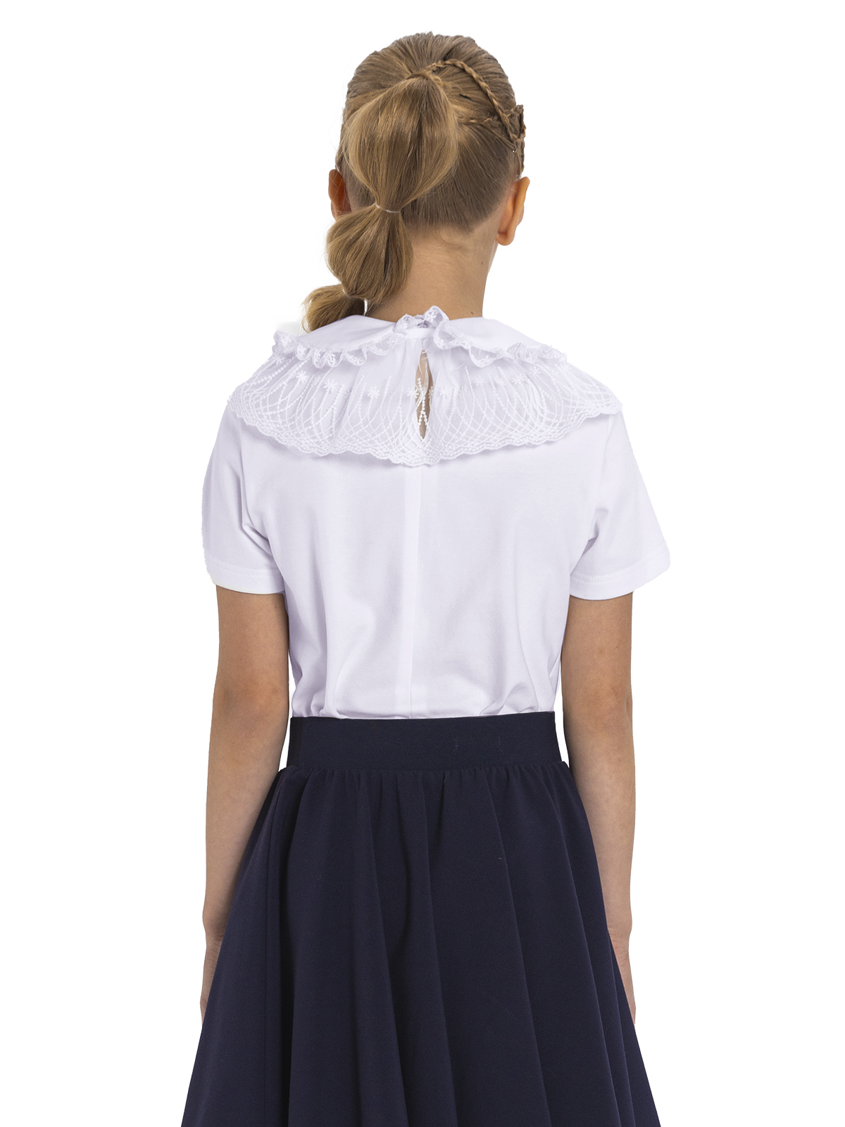 Блузка для девочки О76977 (белый)