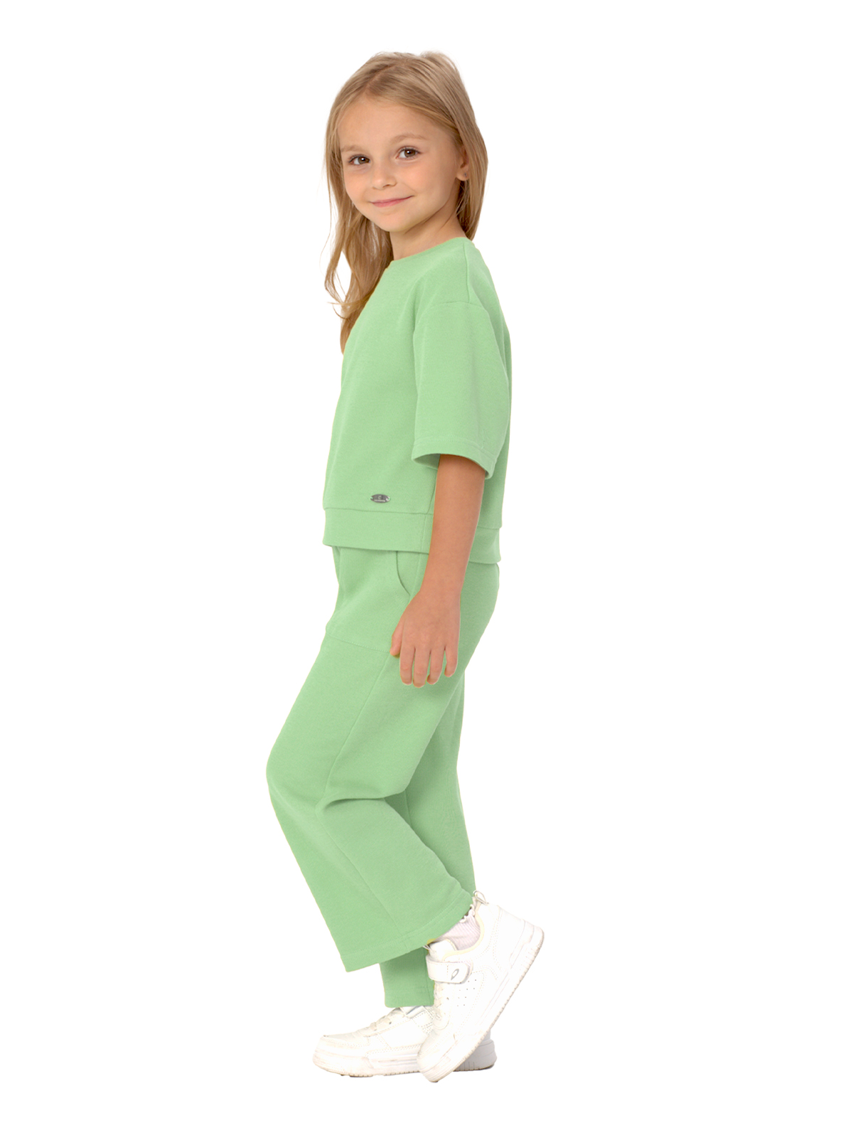 Комп.:джемп.,брюки для девочки О57300 (зеленый)