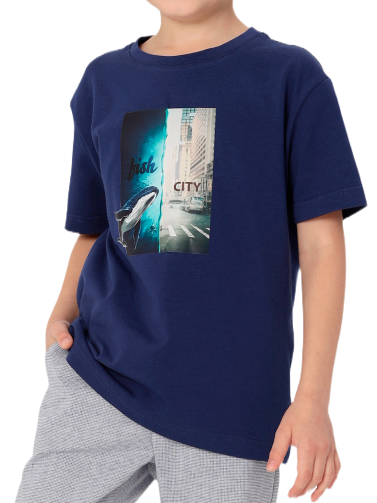 Джемпер для мальчика О47328 (синий)