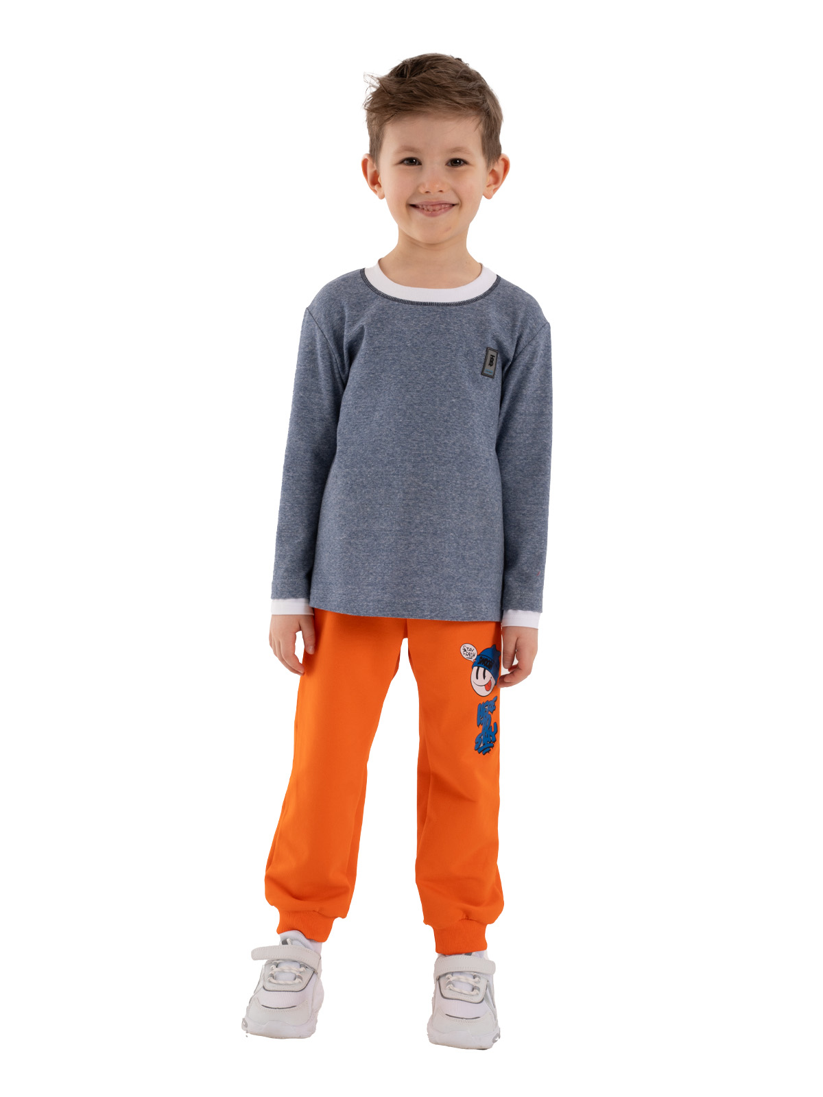 Джемпер для мальчика О37125 (деним)