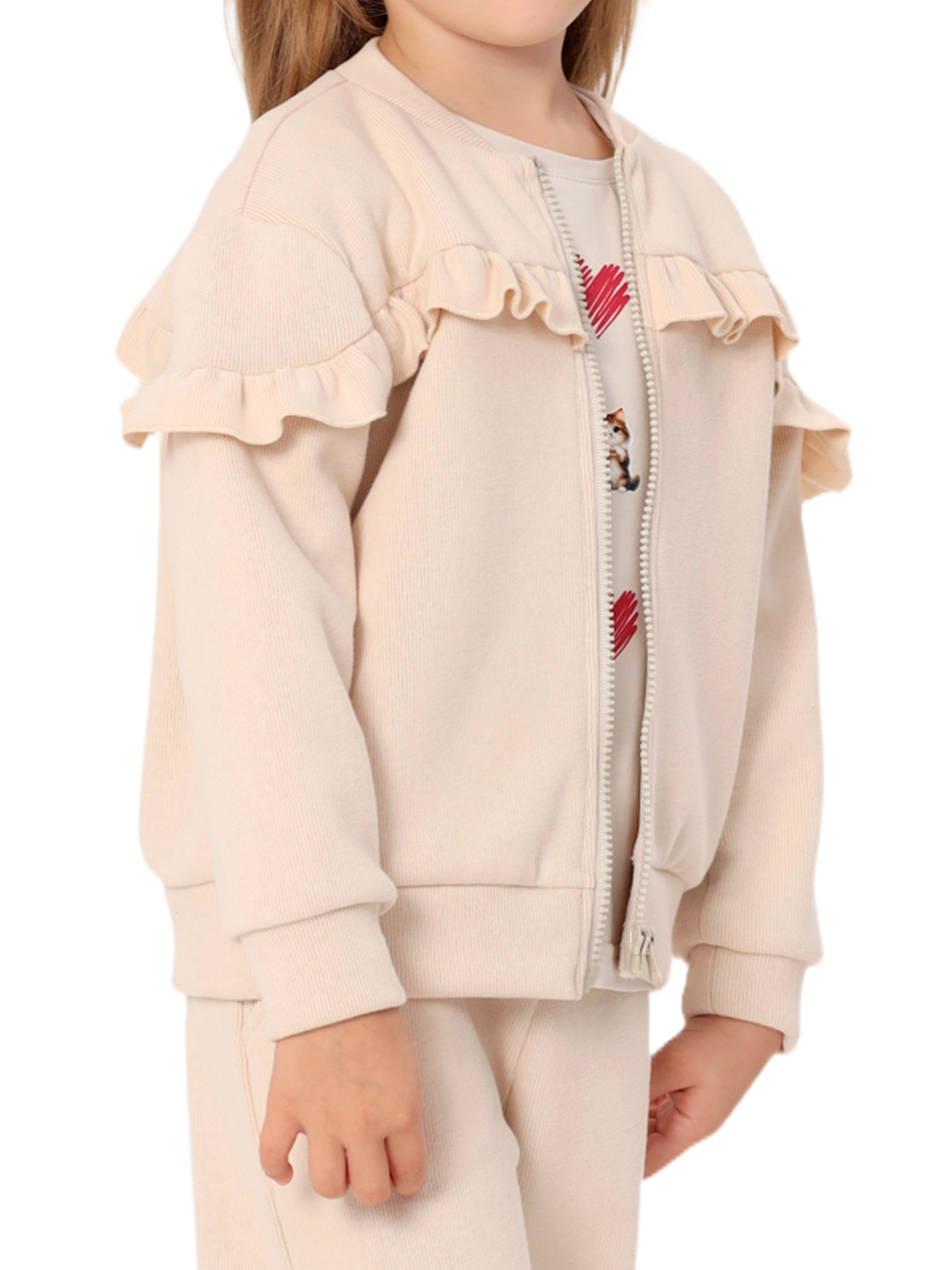 Джемпер для девочки О57304 (бежевый)