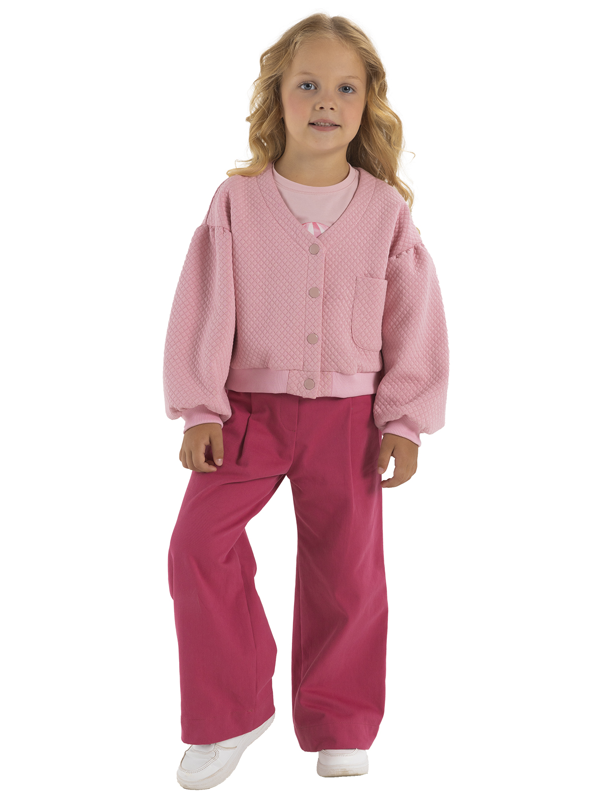 Брюки для девочки О56806 (розовый)