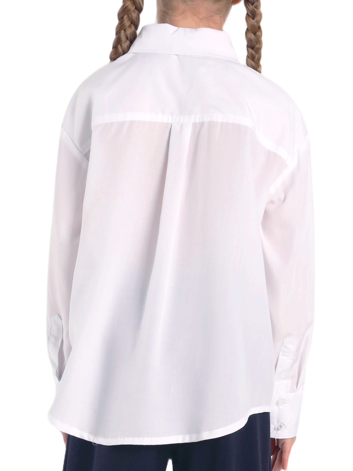 Блузка для девочки О76457 (белый)