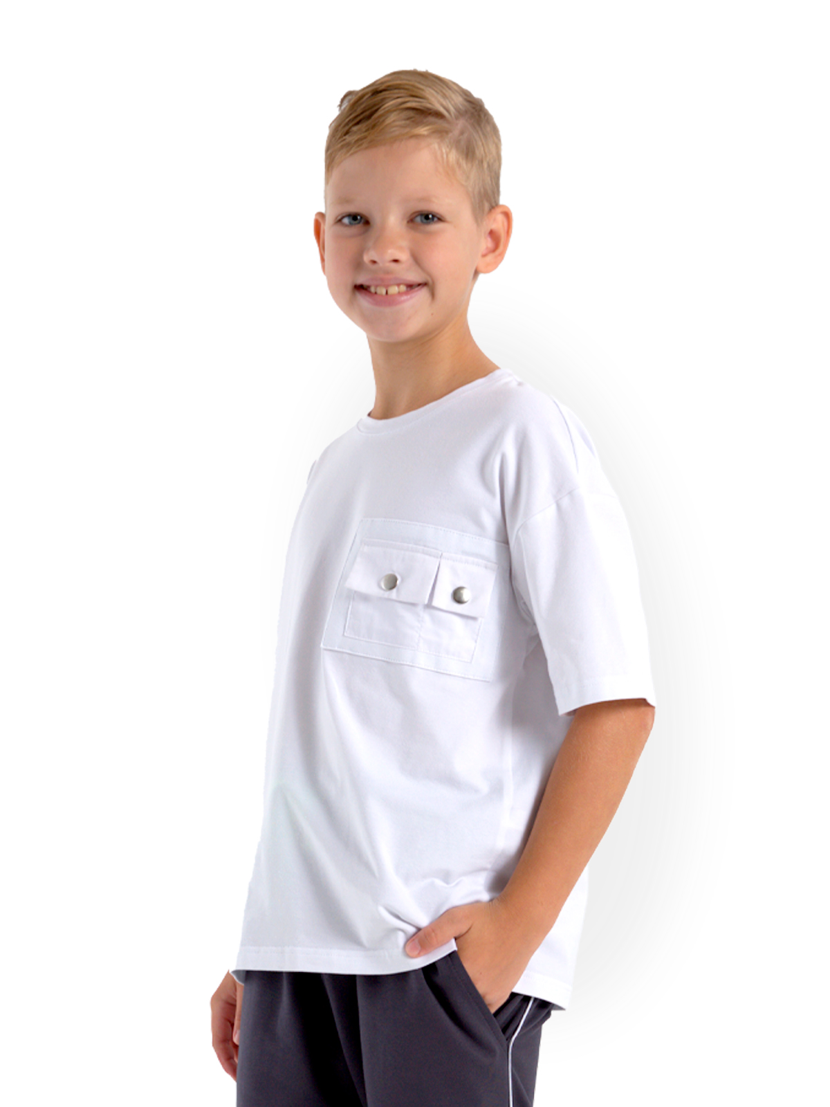 О47171 Джемпер мал. 128-64 белый 