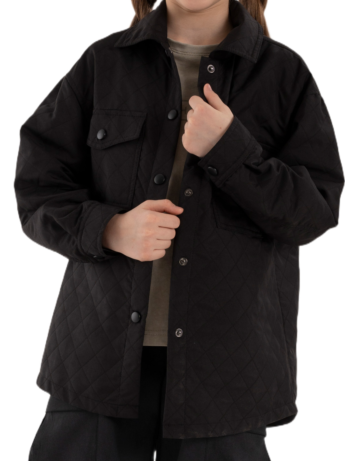 Куртка для девочки О66184 (черный)