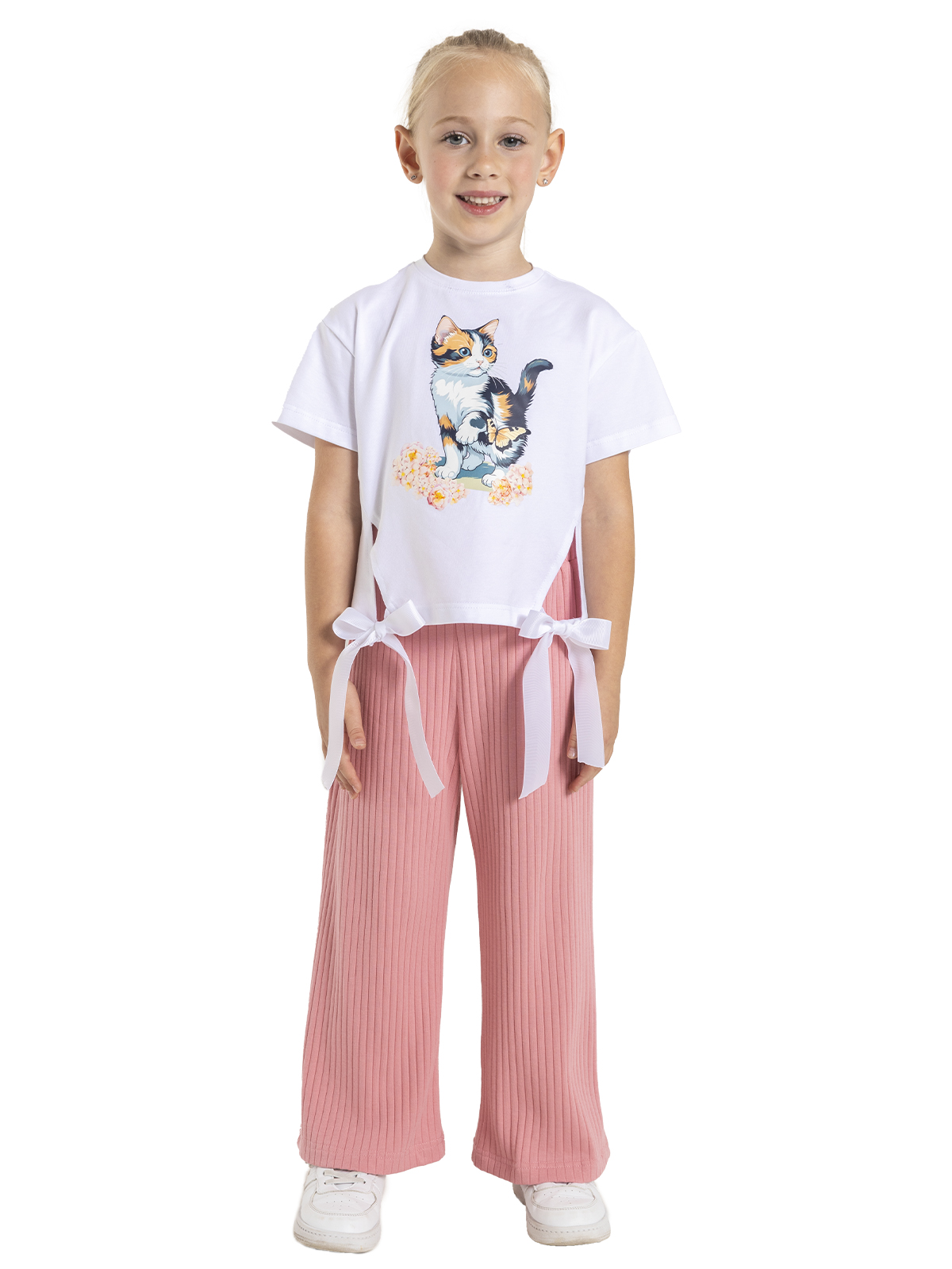 Брюки для девочки О56858 (розовый)