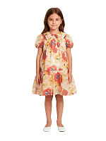 Платье для девочки О57230 (красный-желтый)
