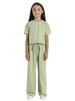 Комп.:джемп.,брюки для девочки О56910 (зеленый)