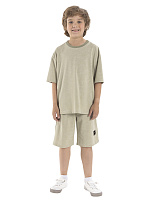 Комп.:джем.,шорты для мальчика О46887 (бежевый)