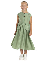 Платье для девочки О56907 (зеленый)