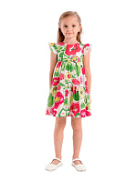 Платье для девочки О57235 (белый-розовый)