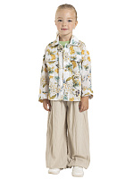 Куртка для девочки О56874 (белый-желтый)