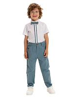 Верхняя сорочка для мальчика О46469 (белый-черный)