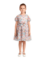 Платье для девочки О54743 (розовый-зеленый)