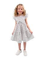 Платье для девочки О57235 (синий-белый)