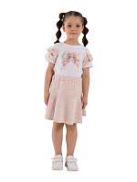 Джемпер для девочки О67193 (белый-розовый)