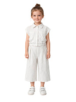 Комп.:блузка,брюки для девочки О57247 (белый)