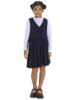 Жилет для девочки О77061 (синий)