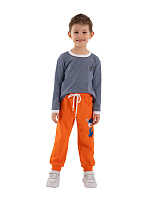 Брюки для мальчика О37128 (оранжевый)